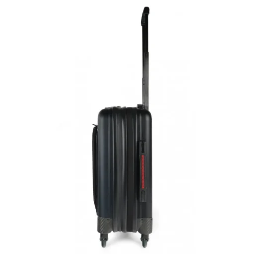TecknoMonster - Trolley Akille Flap Light Blue in Carbon Fiber - Aeronautical Carbon Trolley Suitcase - Avvenice