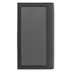 TecknoMonster - Vertical Wallet - Aeronautical and Leather Carbon Fiber Wallet - Luxury - Handmade in Italy - Avvenice