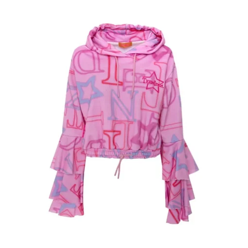 Teen Idol - Alfa Cropped Hoodie - Pink - Sweatshirts - Teen-Ager - Luxury Exclusive Collection - Avvenice