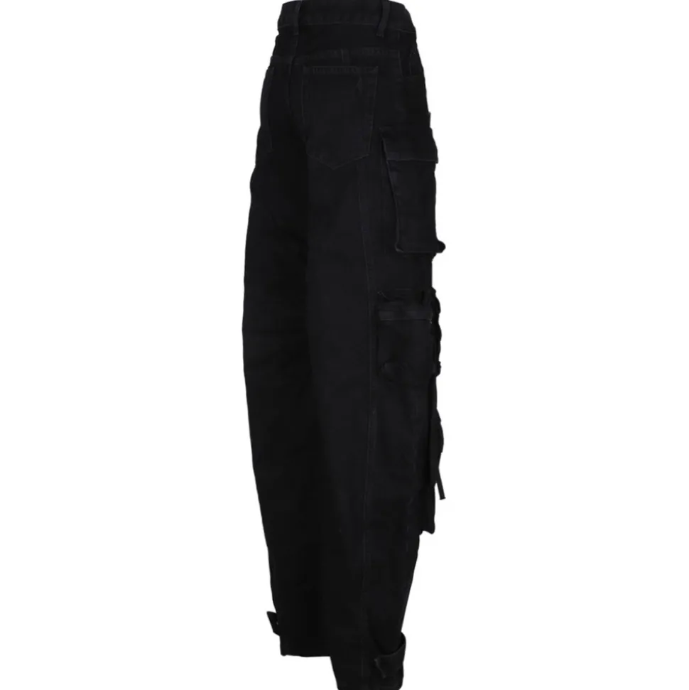 The Attico - Black Fern Cargo Jeans - The Attico Exclusive Luxury Collection - Avvenice