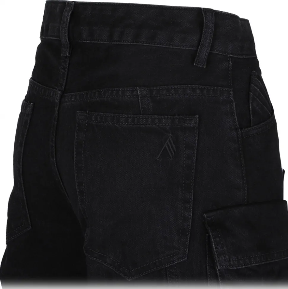 The Attico - Black Fern Cargo Jeans - The Attico Exclusive Luxury Collection - Avvenice