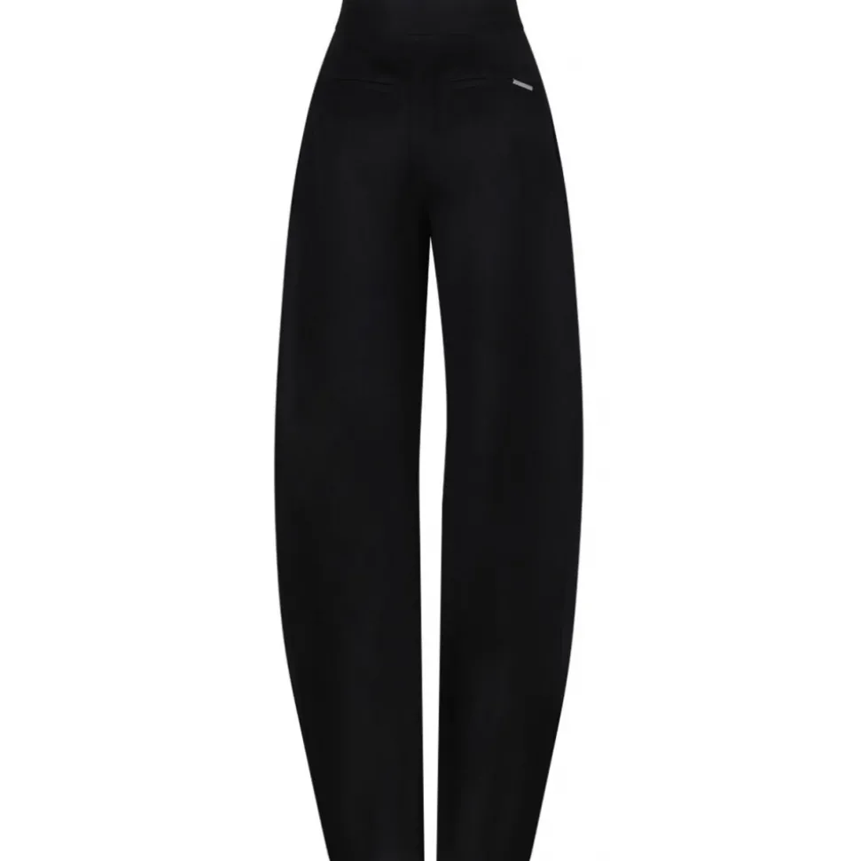 The Attico - Black Pleated Trousers - The Attico Exclusive Luxury Collection - Avvenice