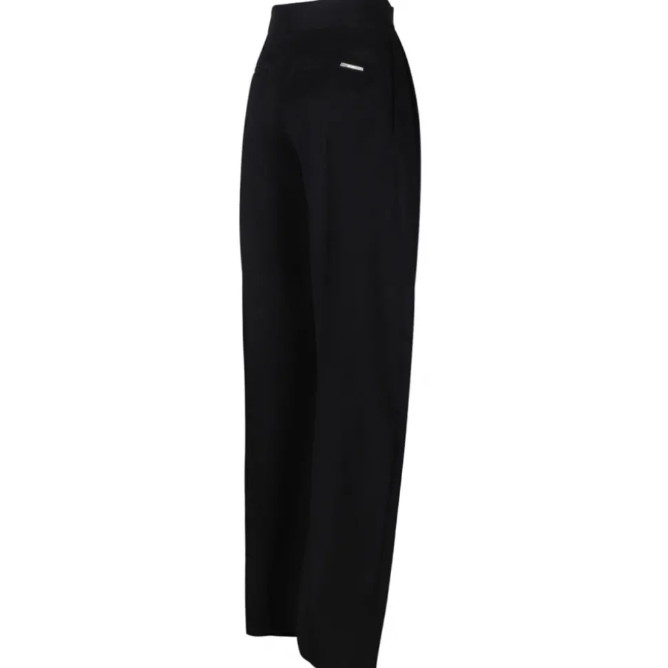 The Attico - Black Pleated Trousers - The Attico Exclusive Luxury Collection - Avvenice