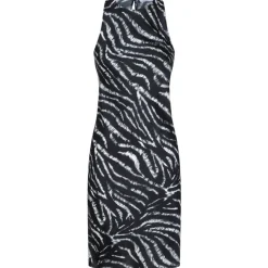 The Attico - Black Zebra Print Mini Dress - The Attico Exclusive Luxury Collection - Avvenice