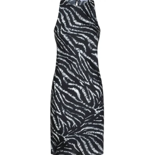 The Attico - Black Zebra Print Mini Dress - The Attico Exclusive Luxury Collection - Avvenice