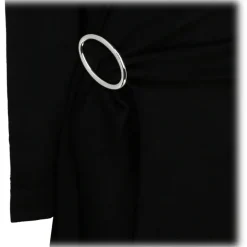 The Attico - Front Slit Long Sleeved Wrap Dress - The Attico Exclusive Luxury Collection - Avvenice