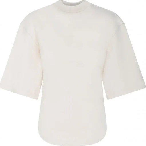 The Attico - Open Back T-Shirt in Ivory - The Attico Exclusive Luxury Collection - Avvenice