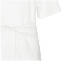 The Attico - White Cotton Front Tie T-Shirt - The Attico Exclusive Luxury Collection - Avvenice