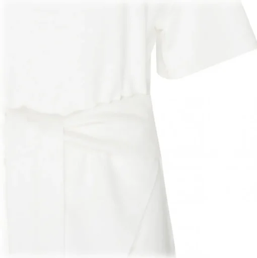 The Attico - White Cotton Front Tie T-Shirt - The Attico Exclusive Luxury Collection - Avvenice