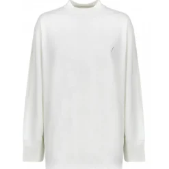 The Attico - White Oversized Long Sleeve T-Shirt - The Attico Exclusive Luxury Collection - Avvenice