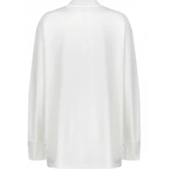 The Attico - White Oversized Long Sleeve T-Shirt - The Attico Exclusive Luxury Collection - Avvenice