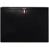 Thom Browne - Black Leather Logo Stamp Document Holder - Thom Browne Exclusive Luxury Collection - Avvenice