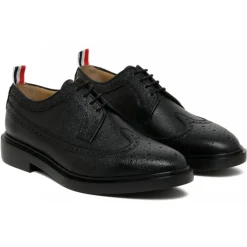 Thom Browne - Black Longwing Brogue - Thom Browne Exclusive Luxury Collection - Avvenice