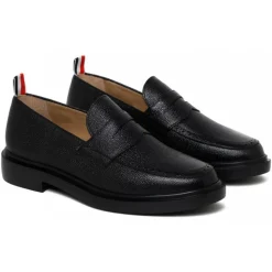Thom Browne - Black Penny Loafer - Thom Browne Exclusive Luxury Collection - Avvenice