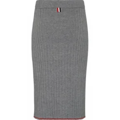 Thom Browne - Light Grey Cashmere Pencil Skirt - Thom Browne Exclusive Luxury Collection - Avvenice
