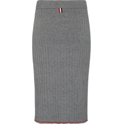 Thom Browne - Light Grey Cashmere Pencil Skirt - Thom Browne Exclusive Luxury Collection - Avvenice