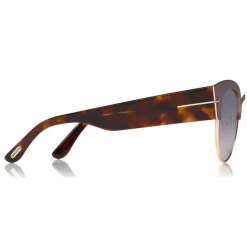 Tom Ford - Alexandra Sunglasses - Cat-Eye Acetate Sunglasses - Pink - FT0607 - Sunglasses - Tom Ford Eyewear - Avvenice