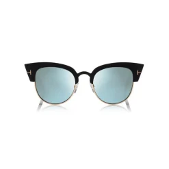 Tom Ford - Alexandra Sunglasses - Cat-Eye Acetate Sunglasses - Black Blue - FT0607 - Sunglasses - Tom Ford Eyewear - Avvenice