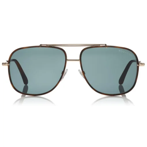 Tom Ford - Benton Sunglasses - Navigator Style Sunglasses - Rose Gold Blue - FT0693 - Sunglasses - Tom Ford Eyewear - Avvenice