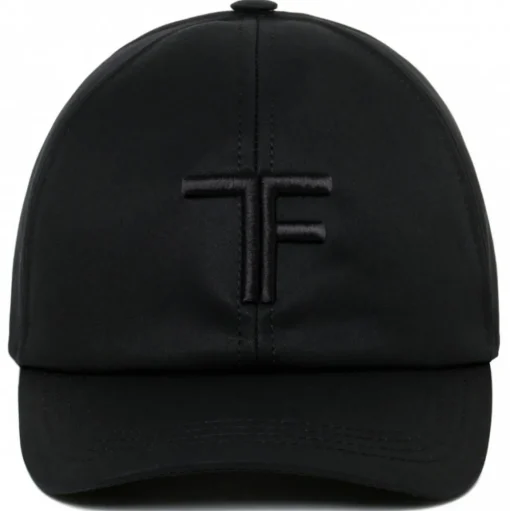 Tom Ford - Black Embroidered Logo Cap - Tom Ford Exclusive Luxury Collection - Avvenice