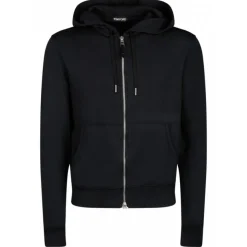 Tom Ford - Black Hoodie with Drawstrings - Tom Ford Exclusive Luxury Collection - Avvenice