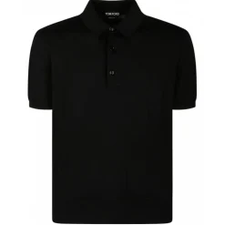 Tom Ford - Black Short Sleeves Polo Shirt - Tom Ford Exclusive Luxury Collection - Avvenice