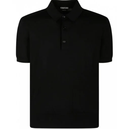 Tom Ford - Black Short Sleeves Polo Shirt - Tom Ford Exclusive Luxury Collection - Avvenice
