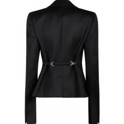 Tom Ford - Black Virgin Wool Tailored Single Breasted Blazer - Tom Ford Exclusive Luxury Collection - Avvenice