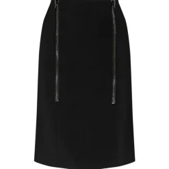 Tom Ford - Black Zip Detail Pencil Skirt - Tom Ford Exclusive Luxury Collection - Avvenice