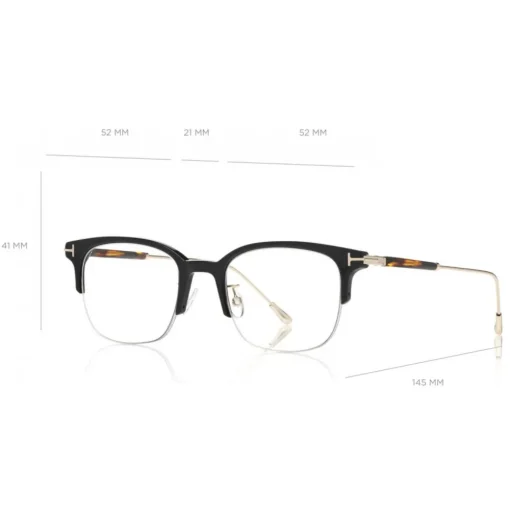 Tom Ford - Blue Block Browline Optical Glsses - Browline Optical Glsses - Black - FT5645-D - Optical Glsses - Tom Ford Eyewear - Avvenice