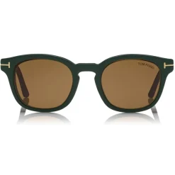 Tom Ford - Blue Block Optical Glasses - Round Optical Glasses - Havana - FT5532-B - Optical Glasses - Tom Ford Eyewear - Avvenice