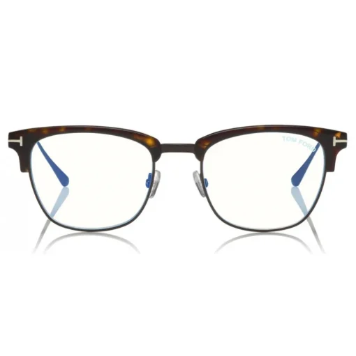 Tom Ford - Blue Block Optical Glasses - Square Optical Glasses - Dark Havana - FT5590-F-B - Optical Glasses - Tom Ford Eyewear - Avvenice