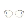 Tom Ford - Blue Block Optical Glasses - Round Metal Optical Glasses - Charcoal - FT5573-B - Optical Glasses - Tom Ford Eyewear - Avvenice