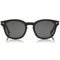 Tom Ford - Blue Block Optical Glasses - Round Optical Glasses - Matte Black - FT5532-B - Optical Glasses - Tom Ford Eyewear - Avvenice