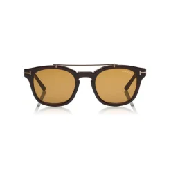 Tom Ford - Blue Block Optical Glasses - Round Optical Glasses - Dark Havana - FT5532-B - Optical Glasses - Tom Ford Eyewear - Avvenice