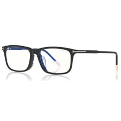 Tom Ford - Blue Block Optical Glasses - Square Acetate Optical Glasses - Black - FT5646-D-B - Optical Glasses - Tom Ford Eyewear - Avvenice