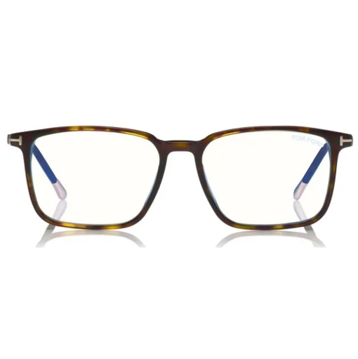 Tom Ford - Blue Block Optical Glasses - Square Optical Glasses - Dark Havana - FT5607-B - Optical Glasses - Tom Ford Eyewear - Avvenice