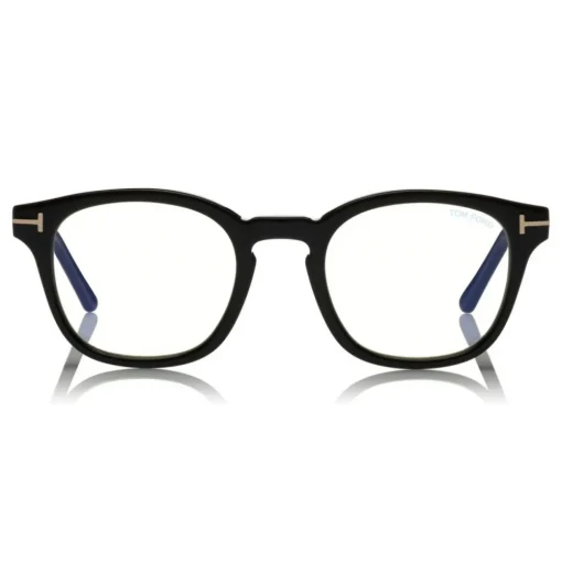 Tom Ford - Blue Block Optical Glasses - Round Acetate Optical Glasses - Black - FT5532-B - Optical Glasses - Tom Ford Eyewear - Avvenice