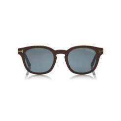 Tom Ford - Blue Block Optical Glasses - Round Optical Glasses - Dark Havana Blue - FT5532-B - Optical Glasses - Tom Ford Eyewear - Avvenice