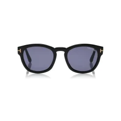 Tom Ford - Bryan Sunglasses - Round Acetate Sunglasses - Black - FT0590 - Sunglasses - Tom Ford Eyewear - Avvenice