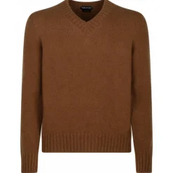 Tom Ford - Caramel V Neck Jumper - Tom Ford Exclusive Luxury Collection - Avvenice