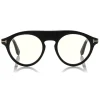 Tom Ford - Christopher Optical Glasses - Round Acetate Glasses - Black - FT0633-O - Optical Glasses - Tom Ford Eyewear - Avvenice