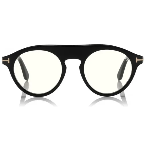 Tom Ford - Christopher Optical Glasses - Round Acetate Glasses - Black - FT0633-O - Optical Glasses - Tom Ford Eyewear - Avvenice