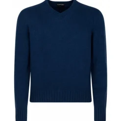 Tom Ford - Dark Blue V Neck Jumper - Tom Ford Exclusive Luxury Collection - Avvenice