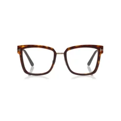 Tom Ford - Large Optical Glasses - Square Acetate Optical Glasses - Red Havana - FT5507 - Optical Glasses - Tom Ford Eyewear - Avvenice