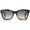 Tom Ford - Lauren Sunglasses - Squared Acetate Sunglasses - Pink Havana - FT0614 - Sunglasses - Tom Ford Eyewear - Avvenice