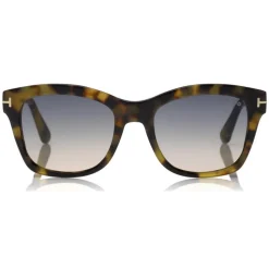 Tom Ford - Lauren Sunglasses - Squared Acetate Sunglasses - Pink Havana - FT0614 - Sunglasses - Tom Ford Eyewear - Avvenice