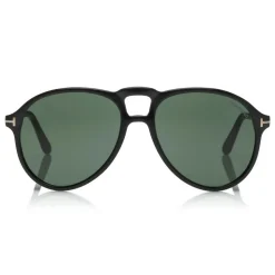 Tom Ford - Lennon Sunglasses - Pilot Acetate Sunglasses - FT0645 - Black - Tom Ford Eyewear - Avvenice