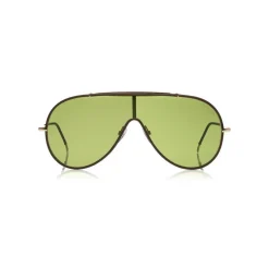 Tom Ford - Mack Sunglasses - Pilot Metal Sunglasses - Gold Green - FT0671 - Sunglasses - Tom Ford Eyewear - Avvenice