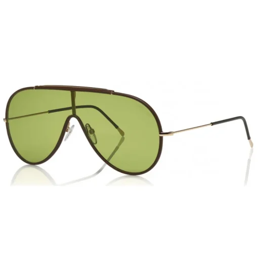 Tom Ford - Mack Sunglasses - Pilot Metal Sunglasses - Gold Green - FT0671 - Sunglasses - Tom Ford Eyewear - Avvenice